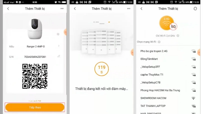 Hoàn thành kết nối camera IMOU A42P với ứng dụng